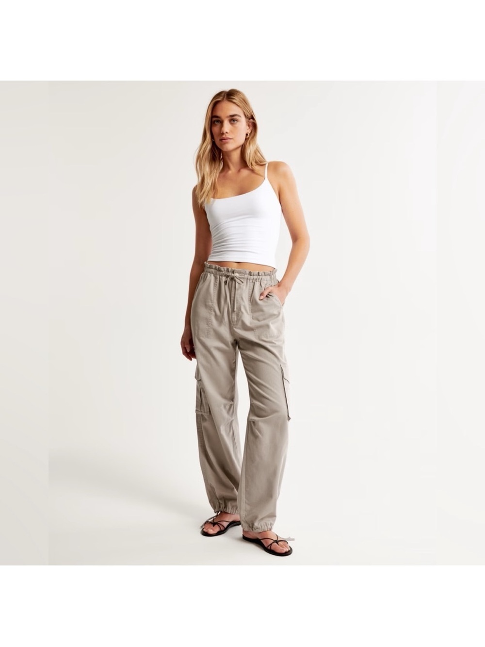Abercrombie Elastic-Waist Cargo Pants